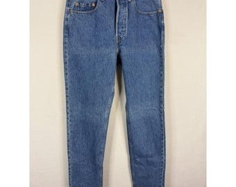 Vintage 90s Levis XX  501 Men 33X36 Jeans Stone Wash Button Fly Straight Denim