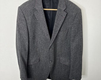 Thomas Pink Men 40R Grey Wool Laine Sports Jacket Blazer Portugal