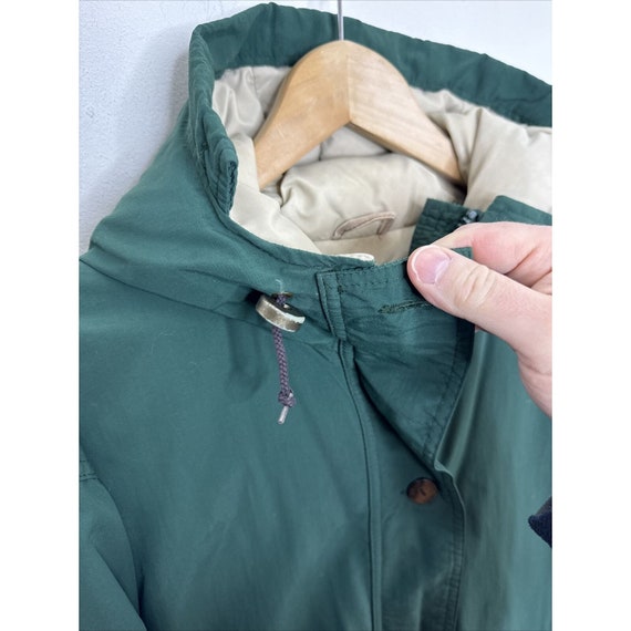 Vintage Woolrich Woman L Down Green Parka Coat Wi… - image 4