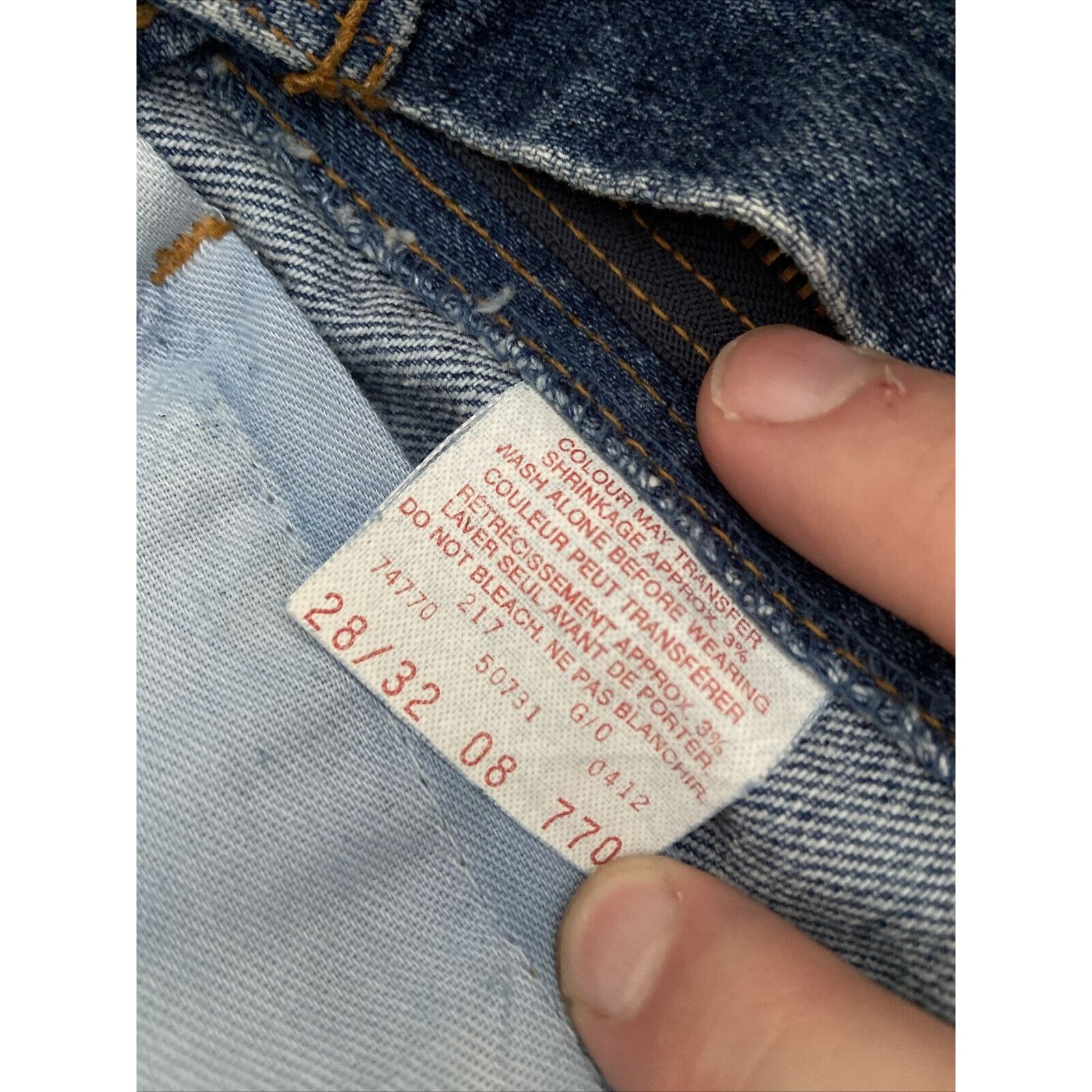NWT Vintage Levi's 731 Men 28X32 Students Super Slim Blue NWT Vintage Levi's 731 Men 28X32 Students Super Slim Blue