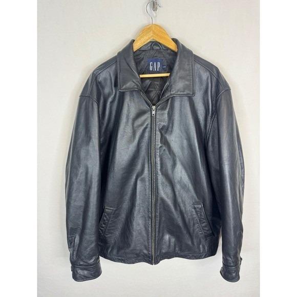 Vintage Gap Leather Jacket - Etsy