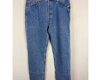 Made in USA Vintage Levi's 501 W31 L30 Light Blue Jeans Vtg Levis