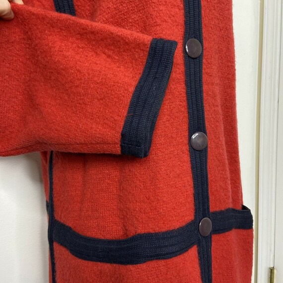 Vintage Spanner Imports 70s Mohair Wool Hipster Red C… Gem