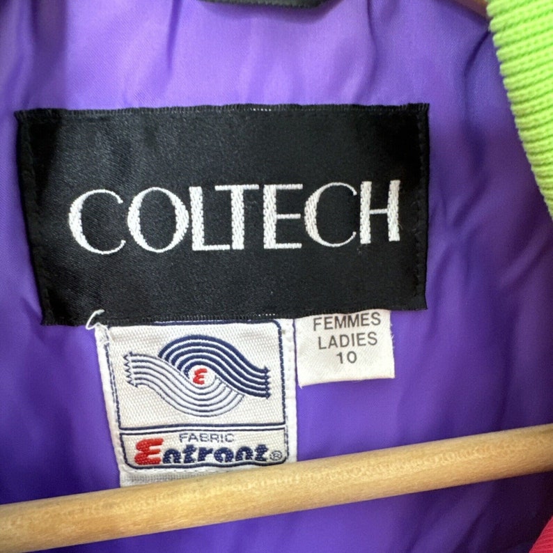 Coltech Classics Vintage 80s 90s Neon Coltech Woman 10 L Ski Jacket Coat Rad Pink Retro ...