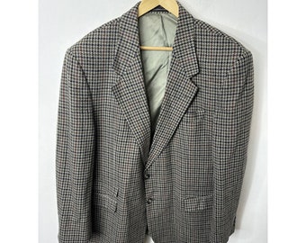 Magee Donegal Irish Tweed Gray Green Wool Men 48L Tall Blazer Sports Coat