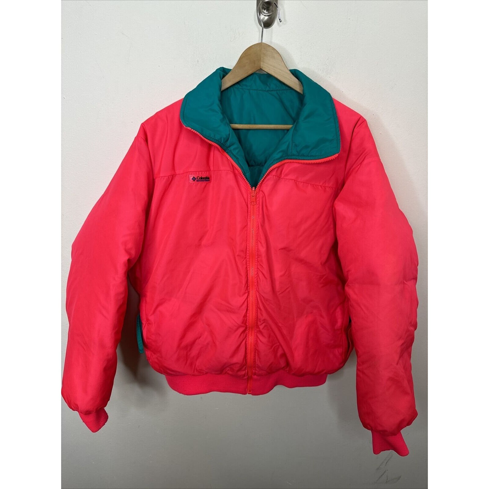ジャケット・アウター 90s colombia reversible nylon jacket XL Vintage 90s Columbia purple&black reversible puffer jacket