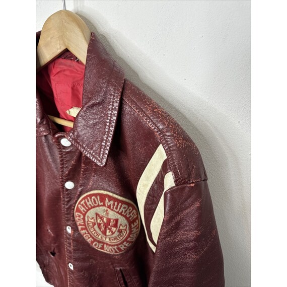 Vintage Warhol Murray College of Notre Dame Men S/M Varsity Jacket  