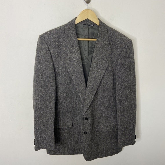 Louis Vuitton Tricolor Bouclé Tweed Blazer Deep Navy. Size 44