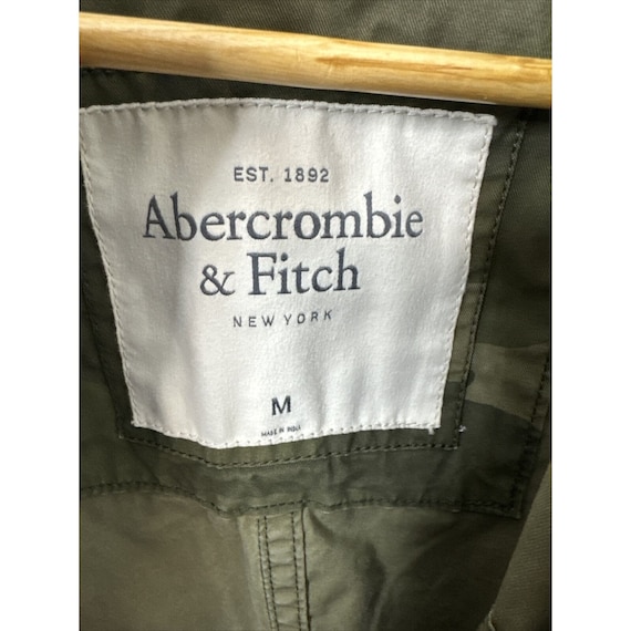 Abercrombie & Fitch Mens M Field Jacket Y2K Olive Green Camo