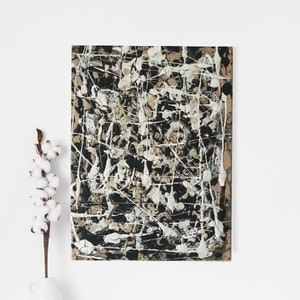 Art mural abstrait, Art de style Jackson Pollock, Peinture abstraite, Images peintes à la main, Peinture acrylique, Art moderne, Images acryliques sur toile