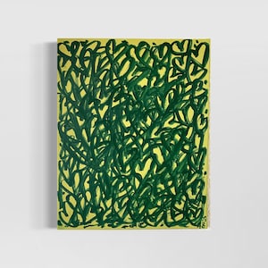 Cadeau,Images minimalistes,Peinture abstraite,Vert,Amour,Art moderne,Images peintes à la main,Peintures acryliques sur toile,Abstrait,Saint Valentin
