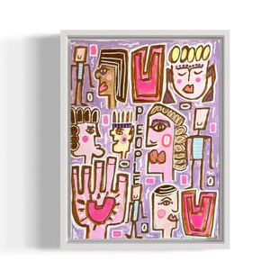 Images peintes à la main, street art, images abstraites, art moderne, images acryliques sur papier, peinture abstraite, visages, colorés, art sur papier,