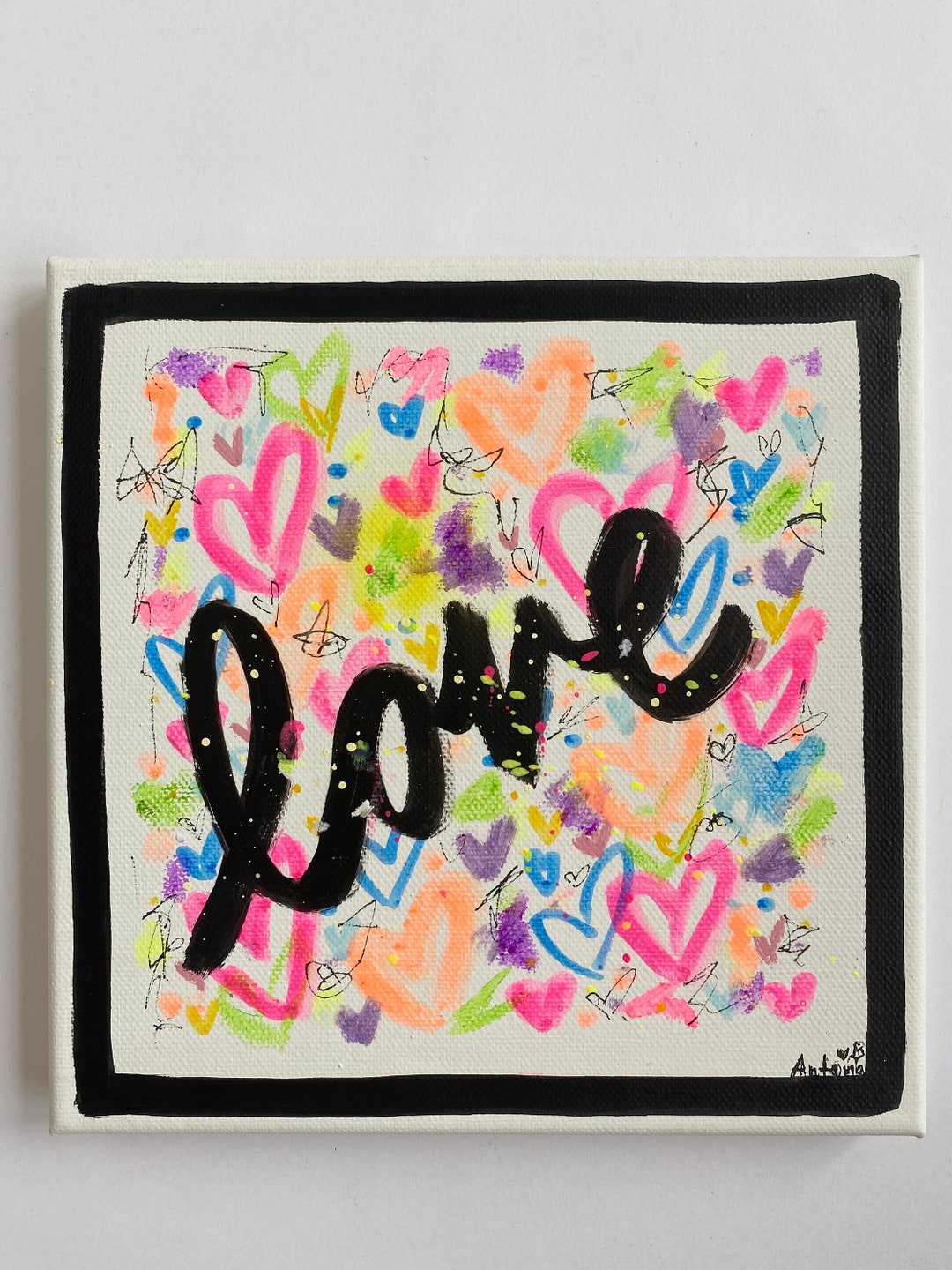 Abstract Colorful Picture Font Love, Hand-painted Pictures, Street Art,  Abstract Pictures, Abstract Painting, Paintings, Love, Art Picture Neon -  Etsy, image size:1080x1440