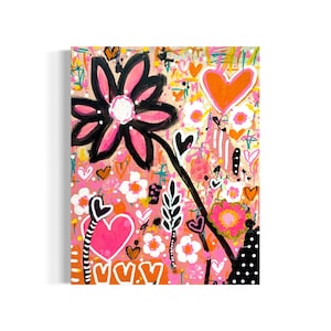 Image abstraite fleur, Amour, Peinture abstraite, Images peintes à la main,
