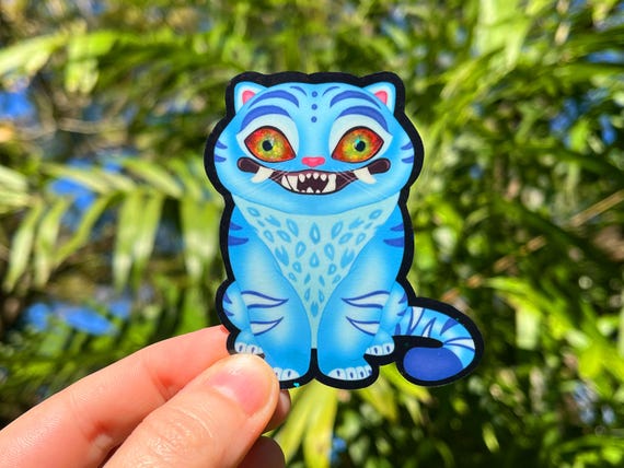 K-Pop Demon Hunters Derpy Tiger Glitter Sticker