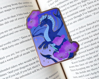 Sgaeyl Dragon Sticker: Fourth Wing Bookish Decal - Gold Mirror Glossy