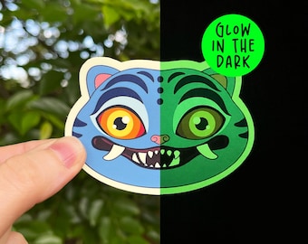 K-Pop Demon Hunters Derpy Tiger Glow In The Dark Sticker