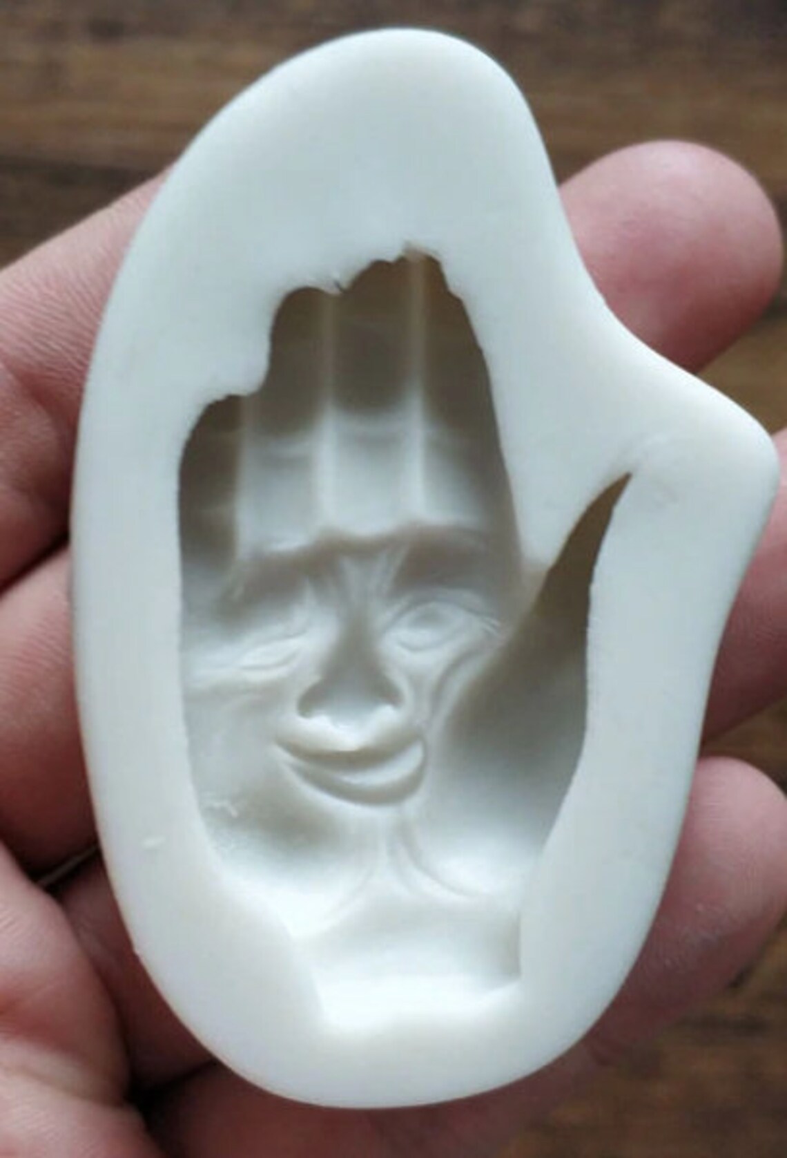 Hand mold palm mold face on palm of hand mold Halloween mold Etsy