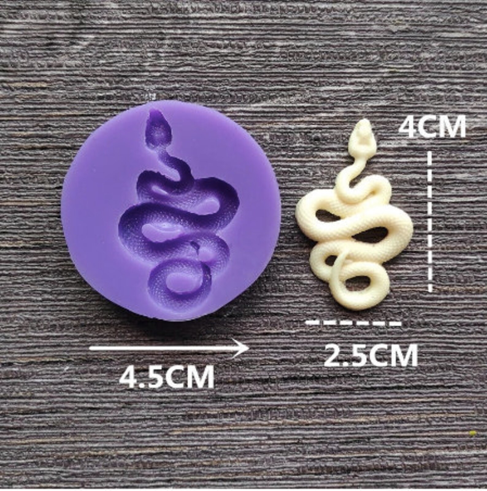 SMALL Snake Mold Snake Fondant Mold Snake Chocolate Mold Snake Etsy