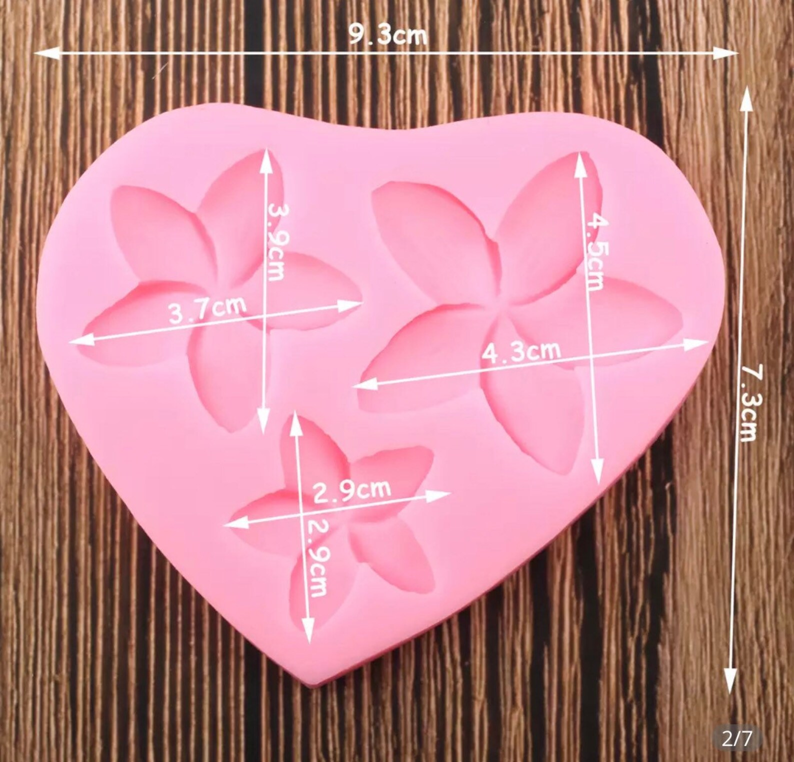 Flower Mold Plumeria Mold Flower Fondant Mold Flower Chocolate Etsy