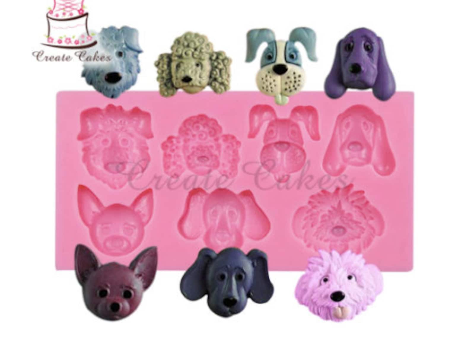 Dog mold dogs mold pet mold fondant mold chocolate mold resin Etsy