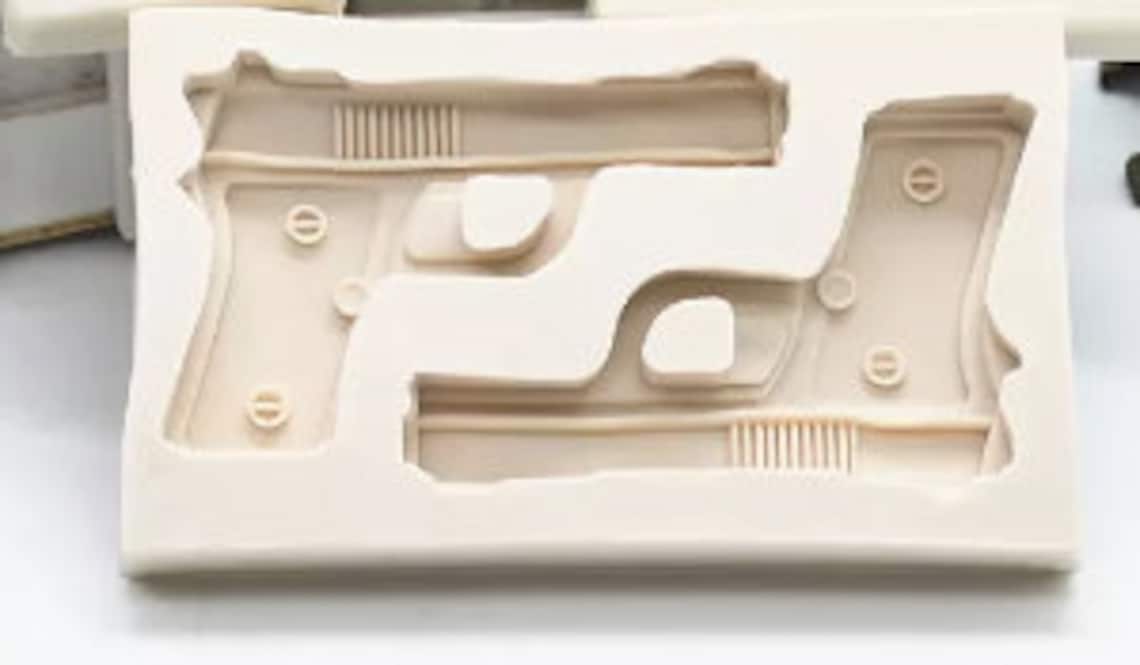 Gun Mold Police Week Mold Pistol Mold Gun Fondant Mold Gun Etsy