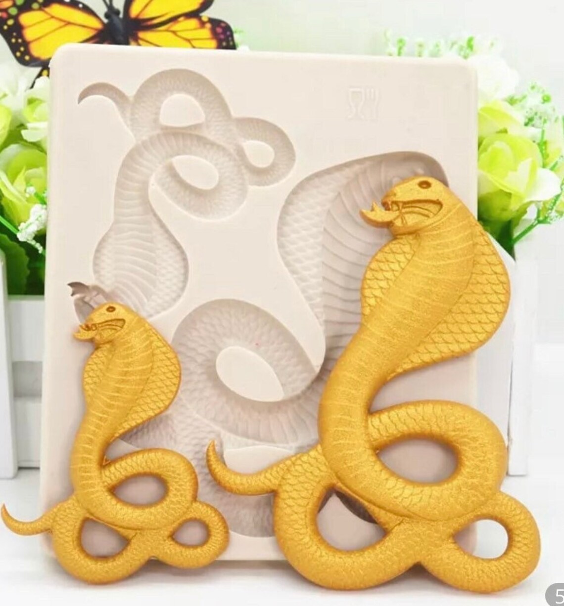 Large Cobra Snake mold cobra snake resin mold cobra snake Etsy