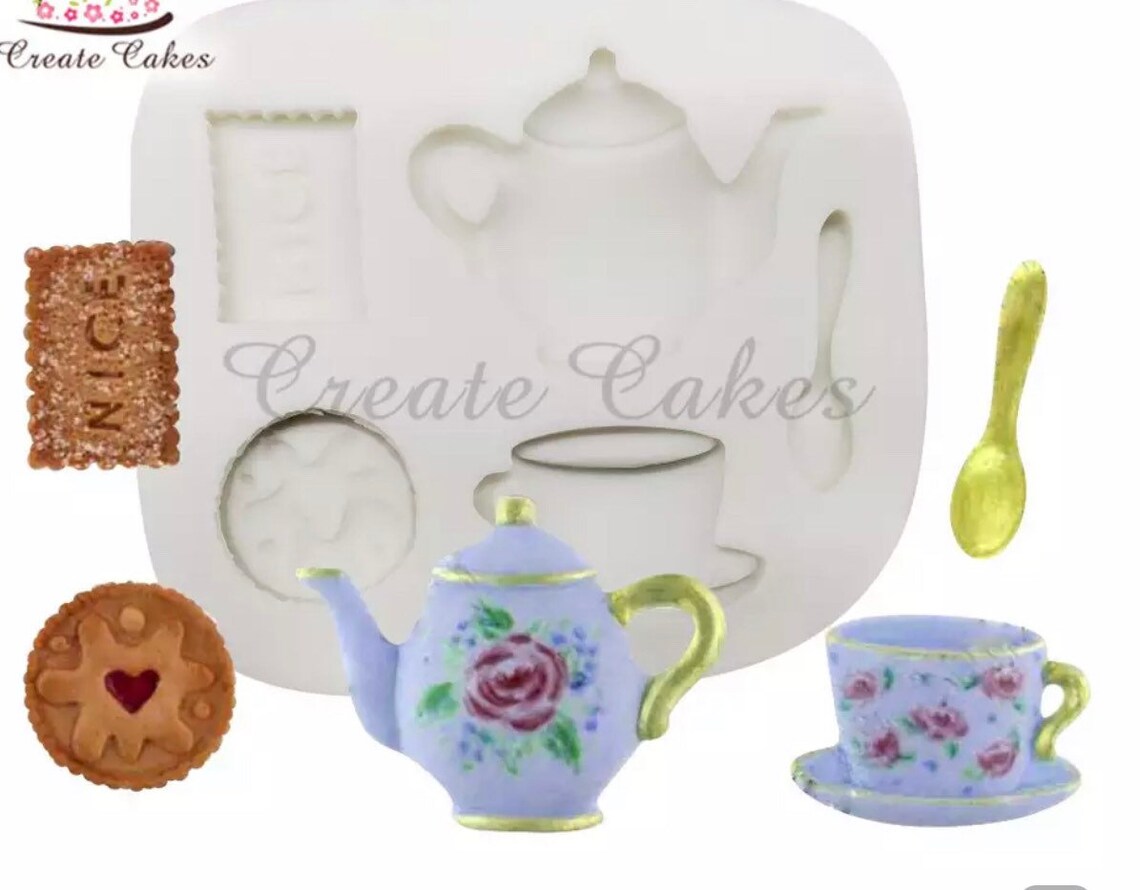 Tea pot mold Tea Cup mold vintage vintage mold antique mold Etsy