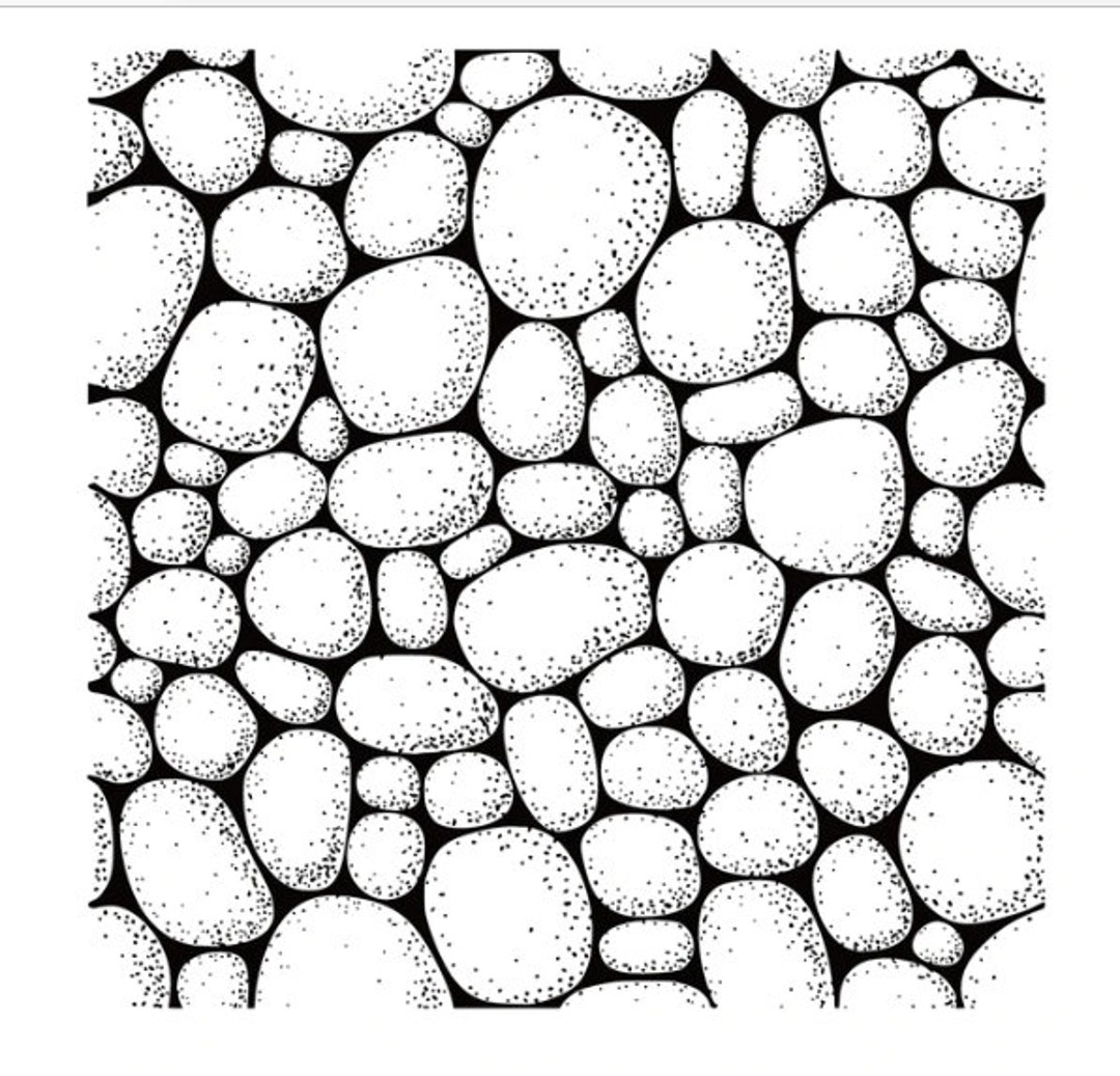 Stone Rock Clear Stamp Texture for Polymer Clay Scrapbook Etsy