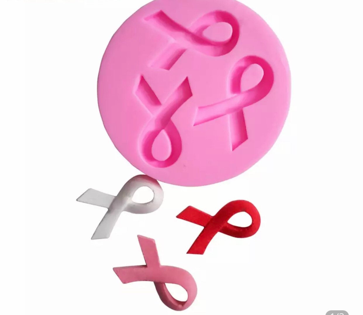 Awareness ribbon mold breast cancer mold suicide mold mental Etsy