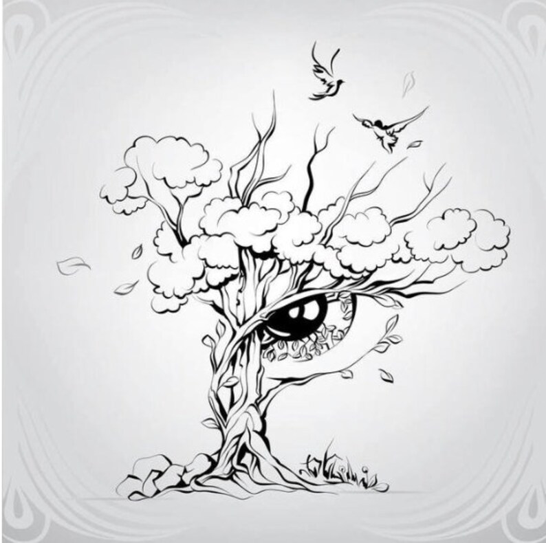 Abstract Tree Eye Clear Stamp Texture for Polymer Clay - Etsy