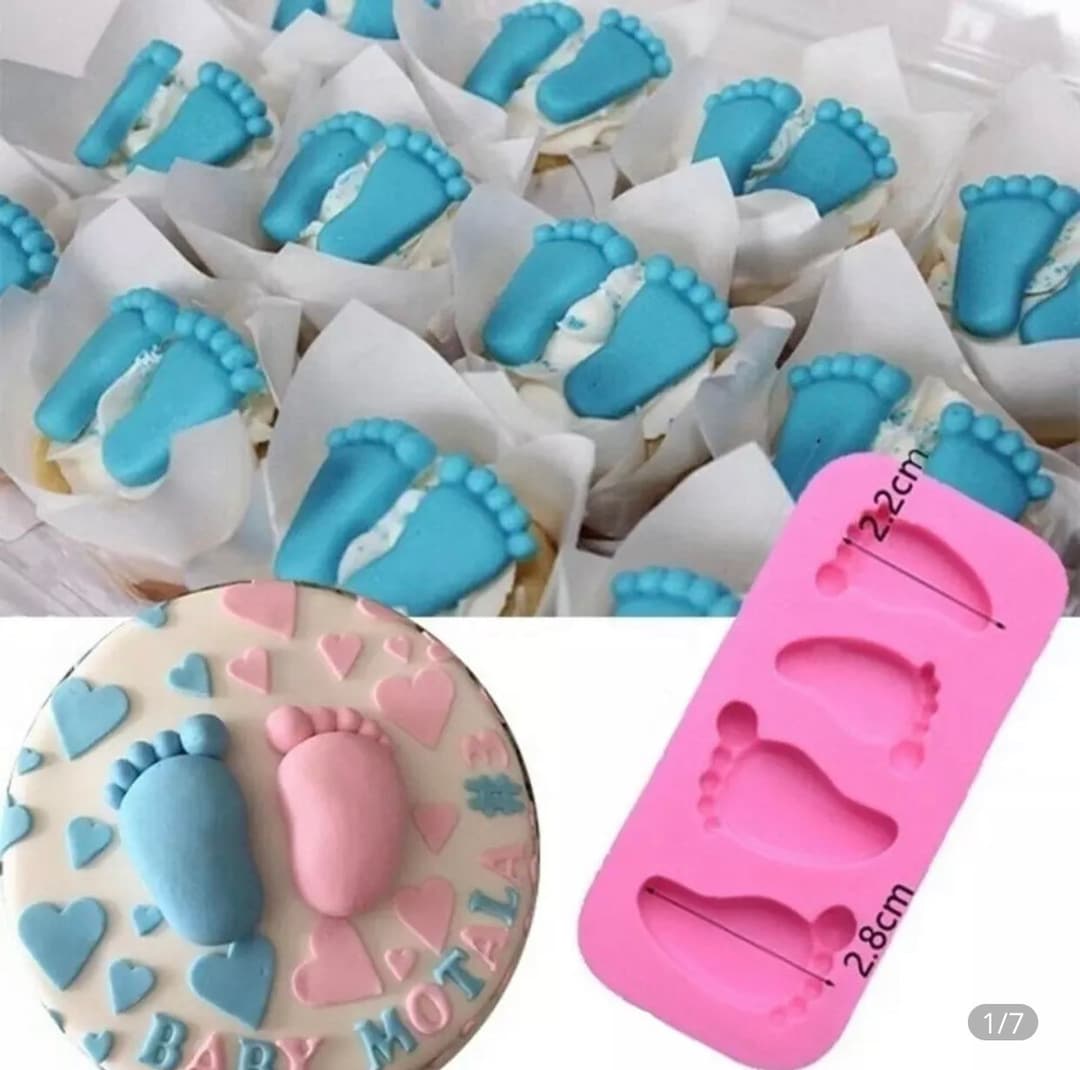 Baby Feet Mold Baby Shower Mold Resin Mold Fondant Mold Etsy