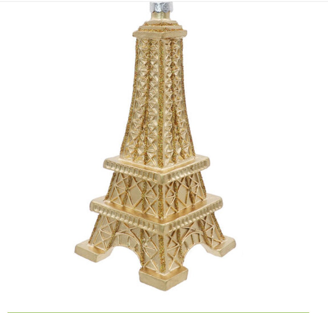 Eiffel Tower Ornament 4 Inch Tall Resin Etsy