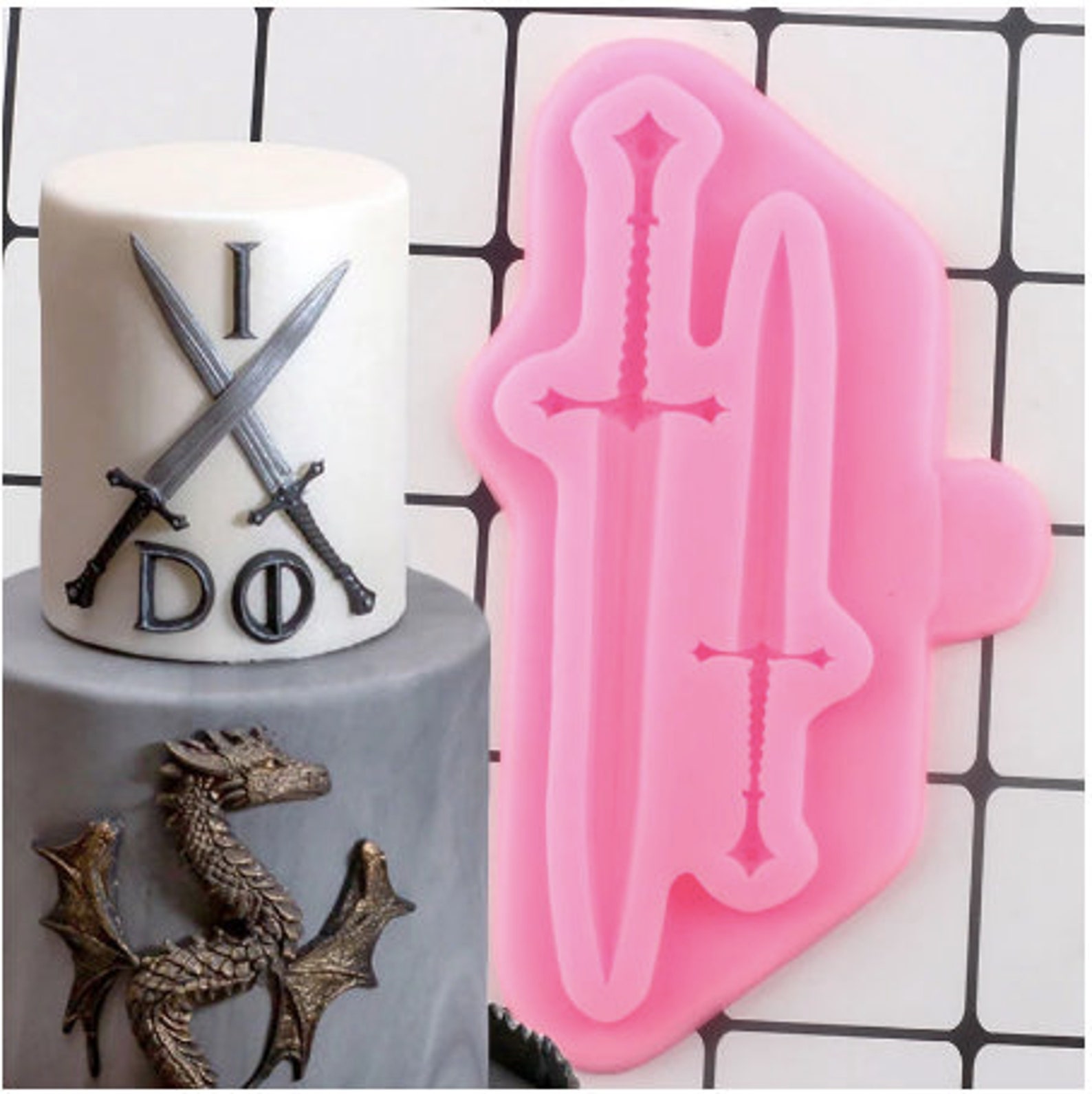 TALL Sword Mold Dragon Mold Halloween Mold Sword Resin Mold Etsy