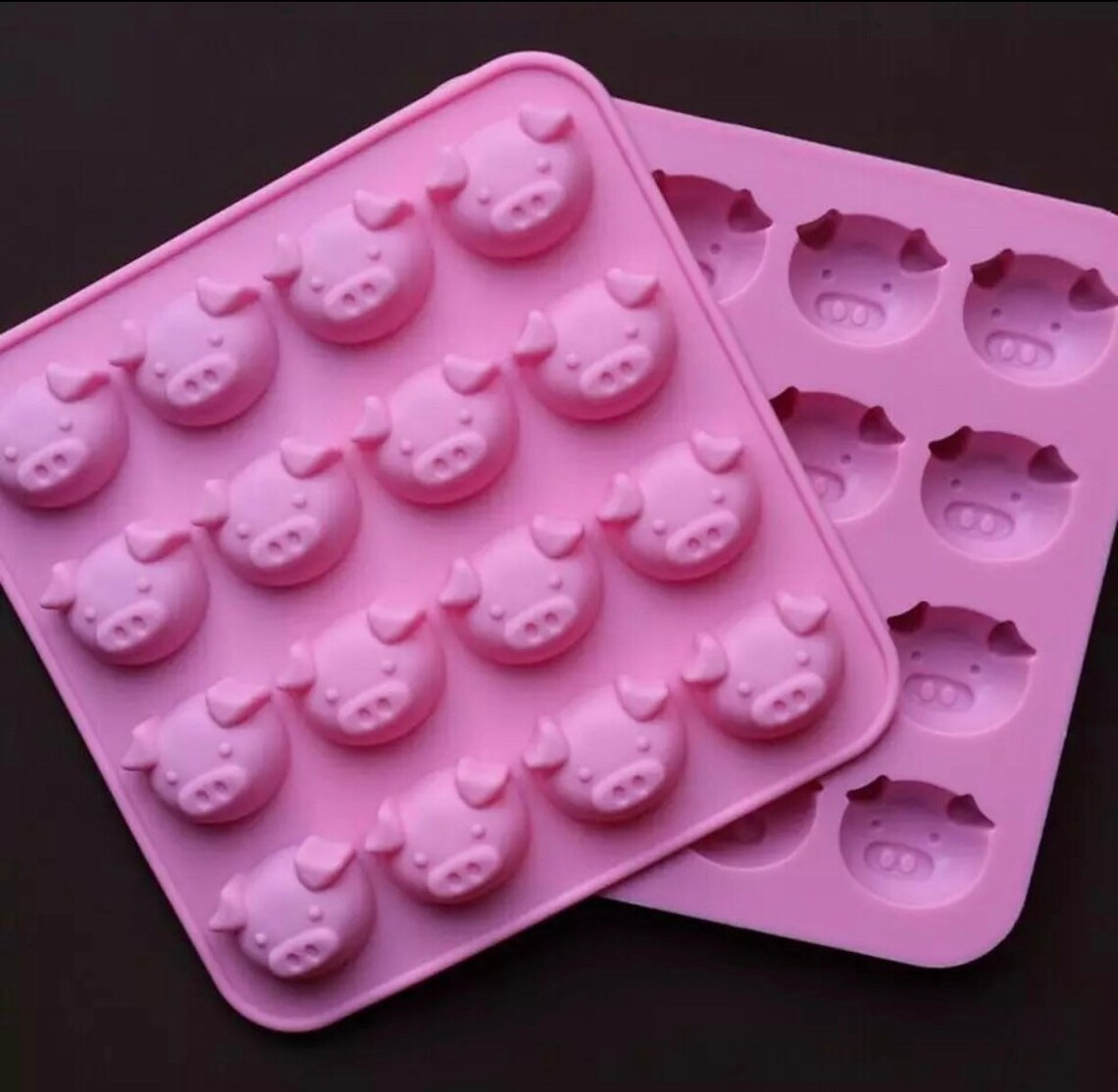 Pig Mold Pig Fondant Mold Pig Chocolate Mold Pig Resin Mold Etsy