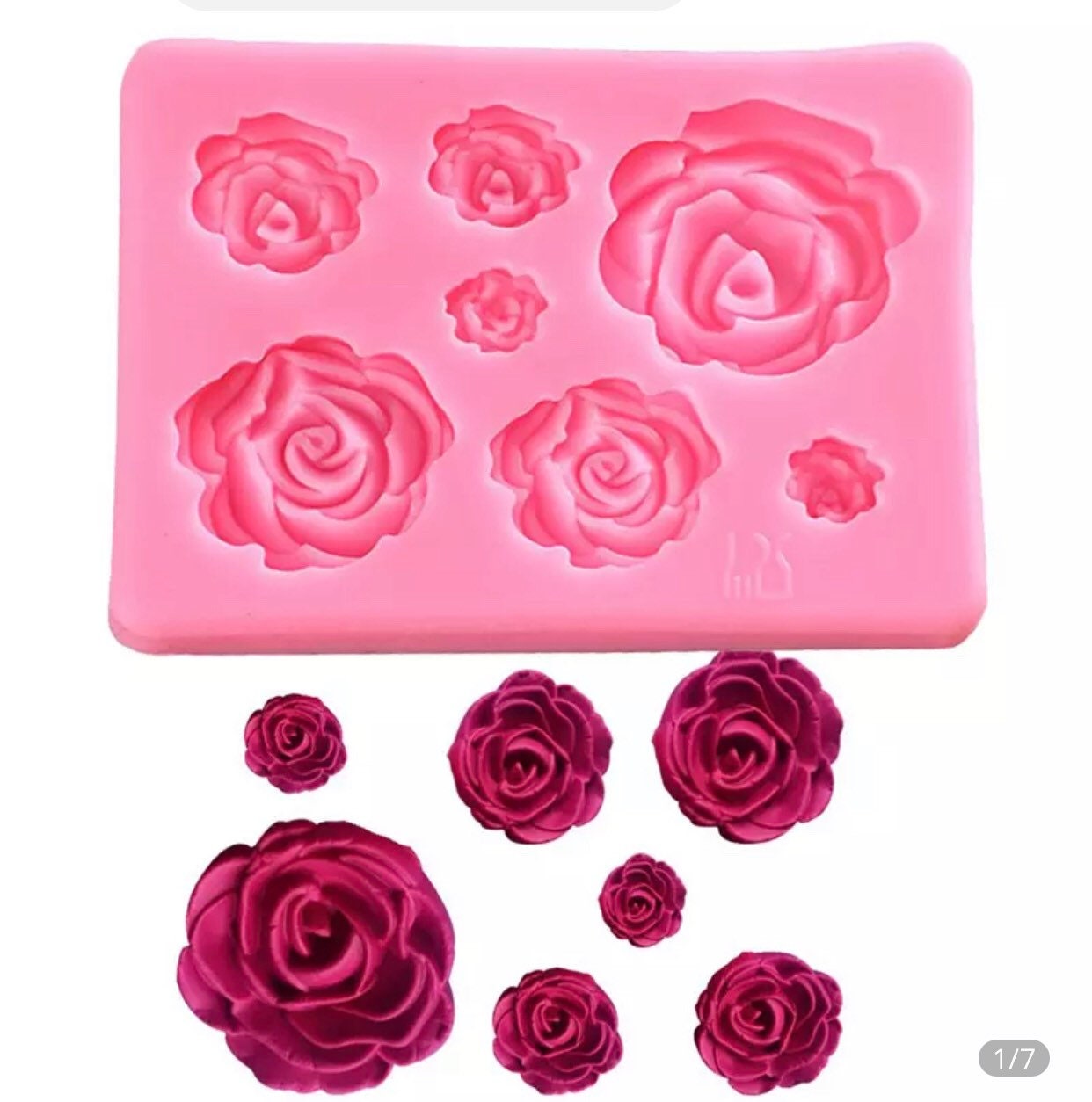 Rose mold roses molde flower mold mold Rose resin mold Rose Etsy