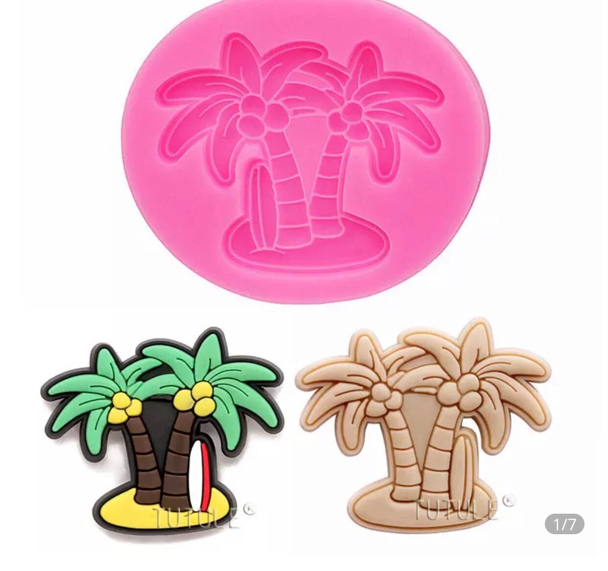 Palm tree mold luau mold beach mold fondant mold chocolate Etsy