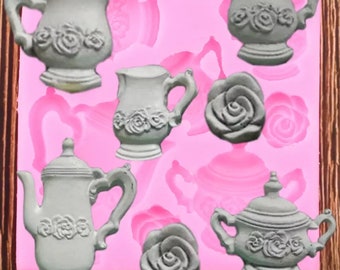 NEW Tea Pots Lollipop Candy Mold NEW Tea Pots Lollipop Candy Mold