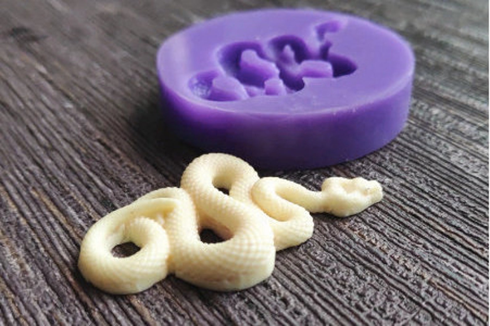 SMALL Snake Mold Snake Fondant Mold Snake Chocolate Mold Snake Etsy