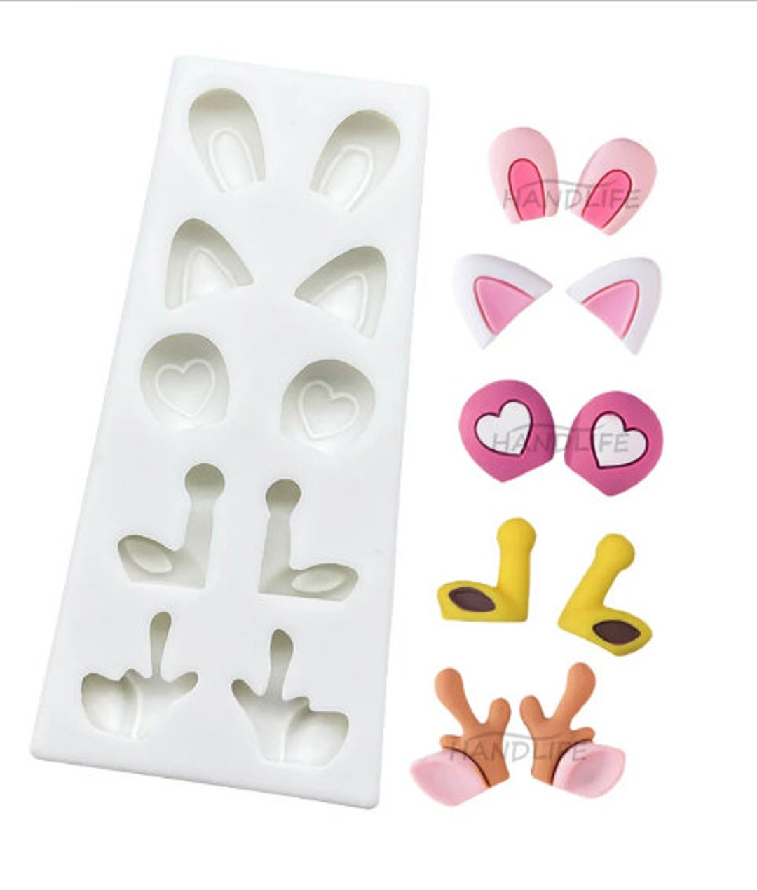 Small Ears Antlers Antenna Mold Etsy