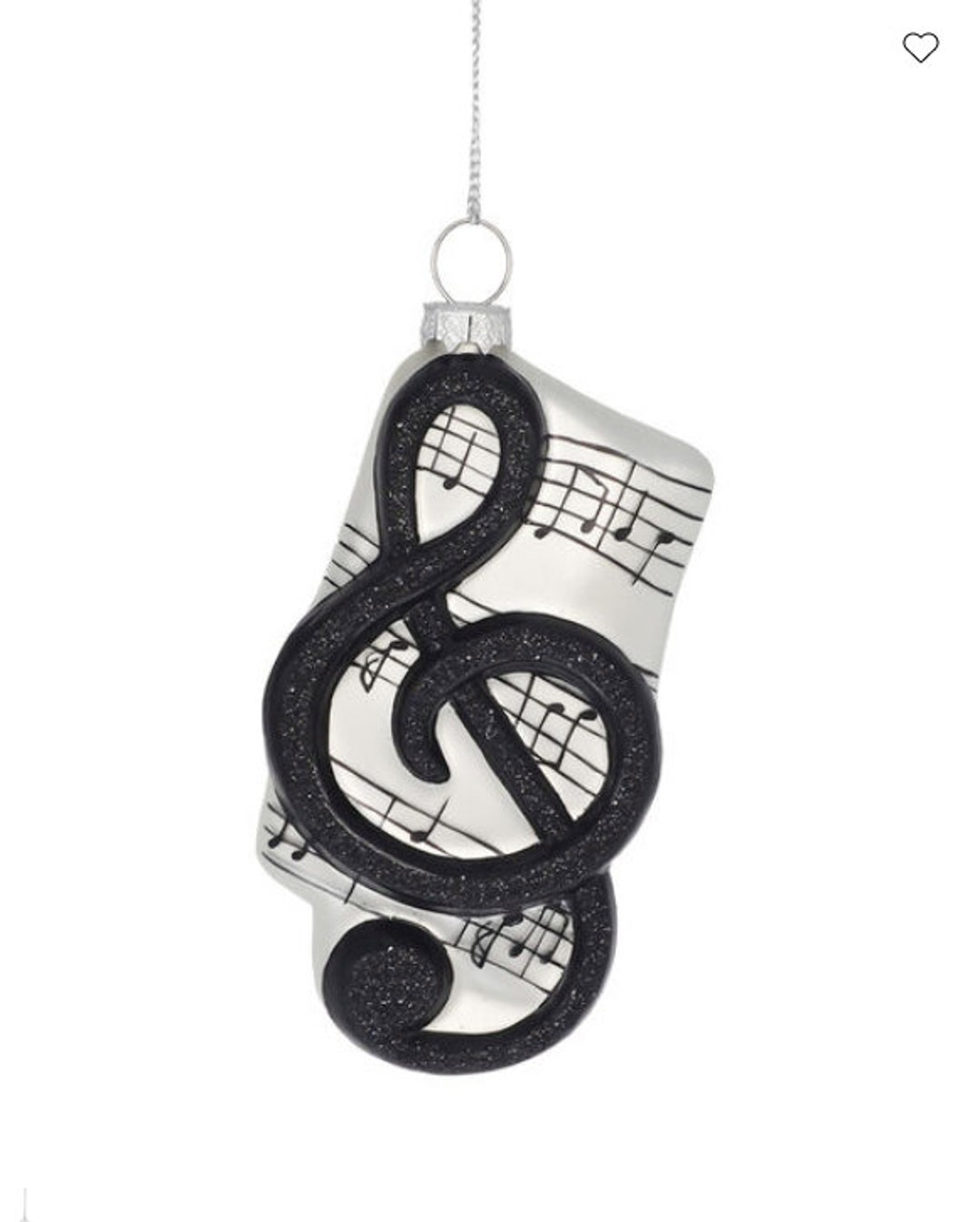 Music Note Christmas Ornament Embellishment - Etsy