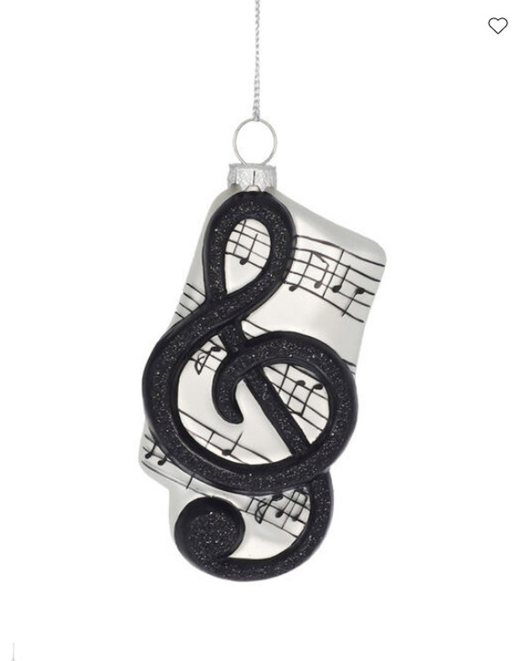 Music Note Christmas Ornament Embellishment Etsy