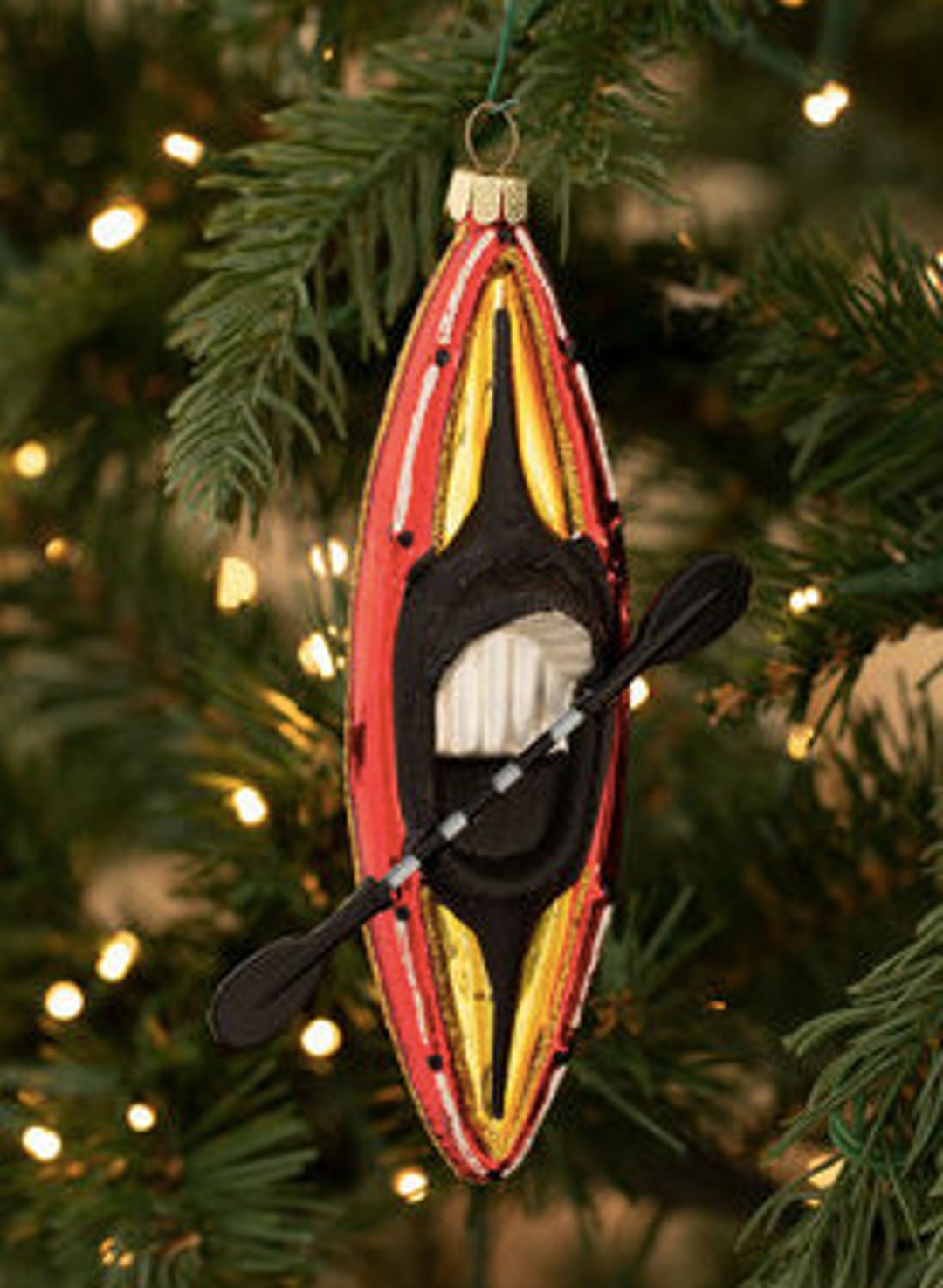 Kayak Christmas Ornament 