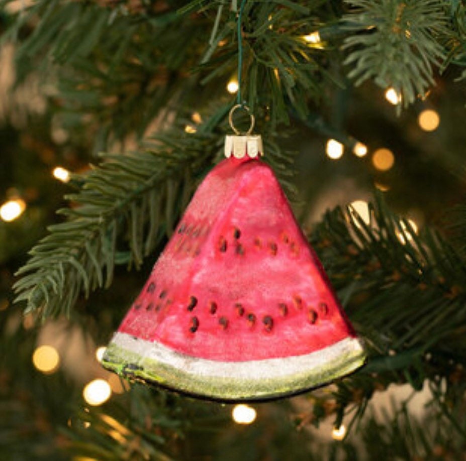 Watermelon Christmas Ornament 