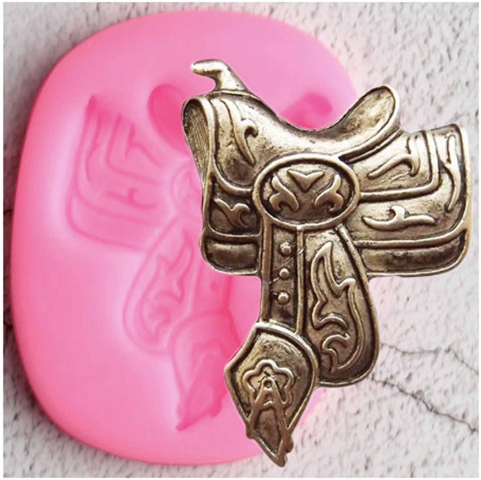 SMALL Horse mold saddle mold western mold horseback riding Etsy