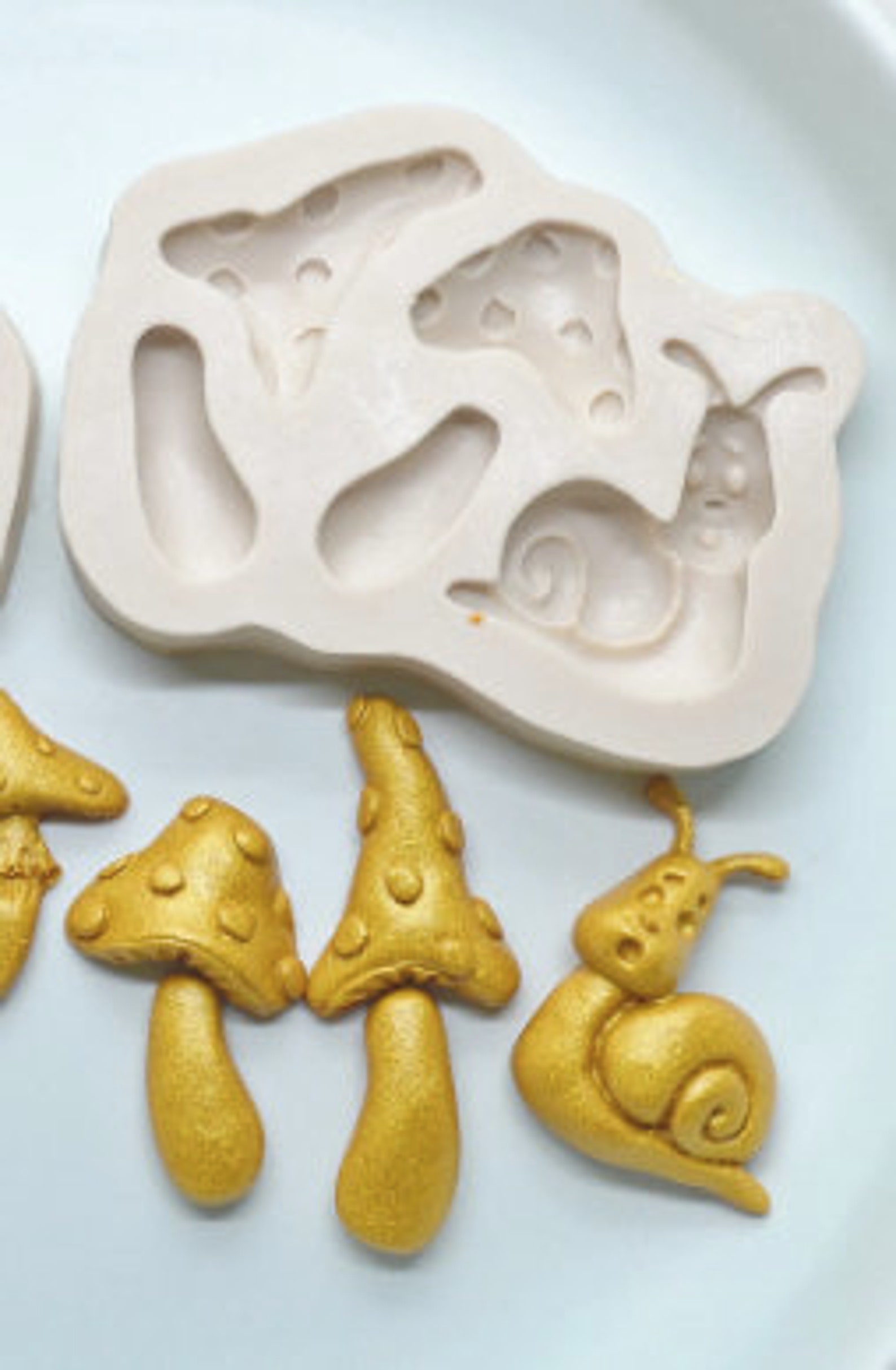Mushroom mold Mushrooms Mold fairy garden mold snail mold Etsy