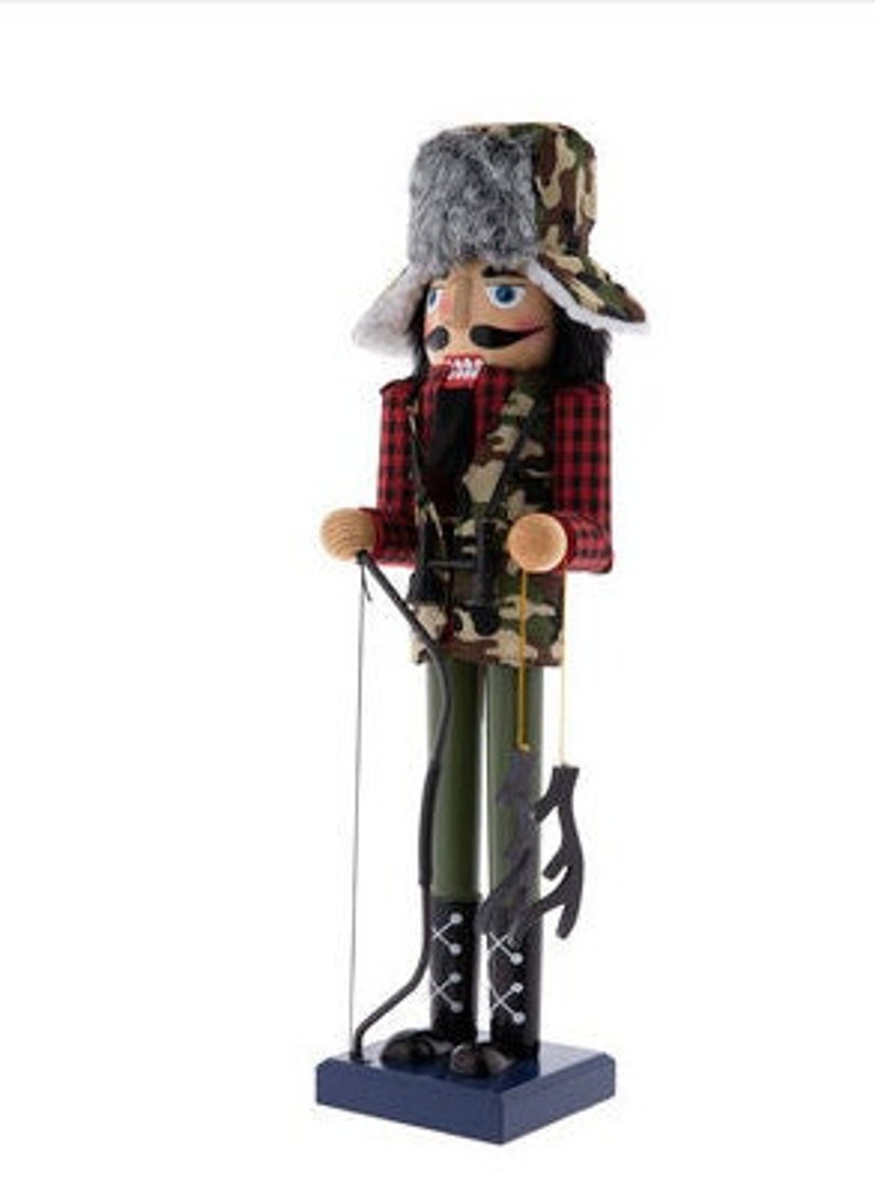 Hunter Hunting Nutcracker 15.25 Inches Tall Etsy