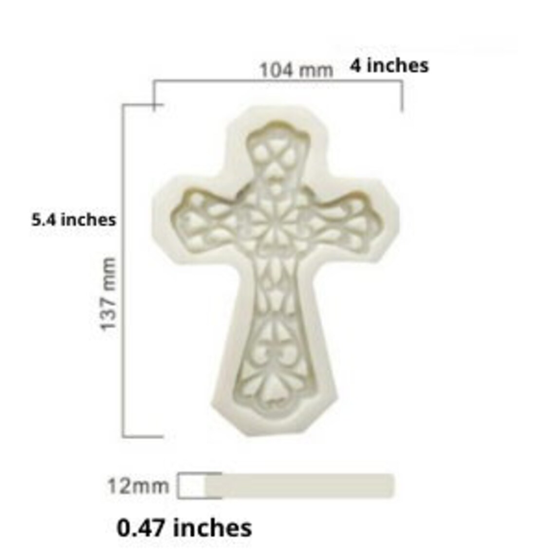 Cross MOLD Cross Fondant Mold Cross Resin Mold Cross Chocolate Etsy