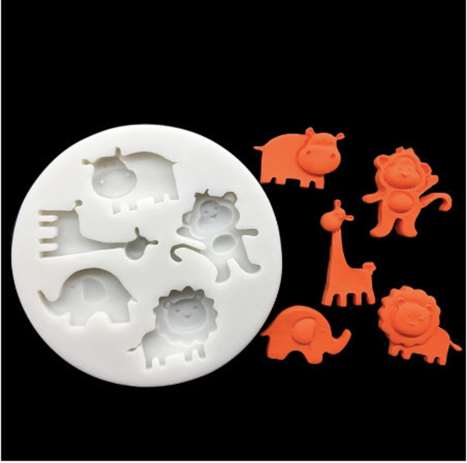 Jungle Animals Mold Animal Mold Safari Animals Mold Giraffe Etsy