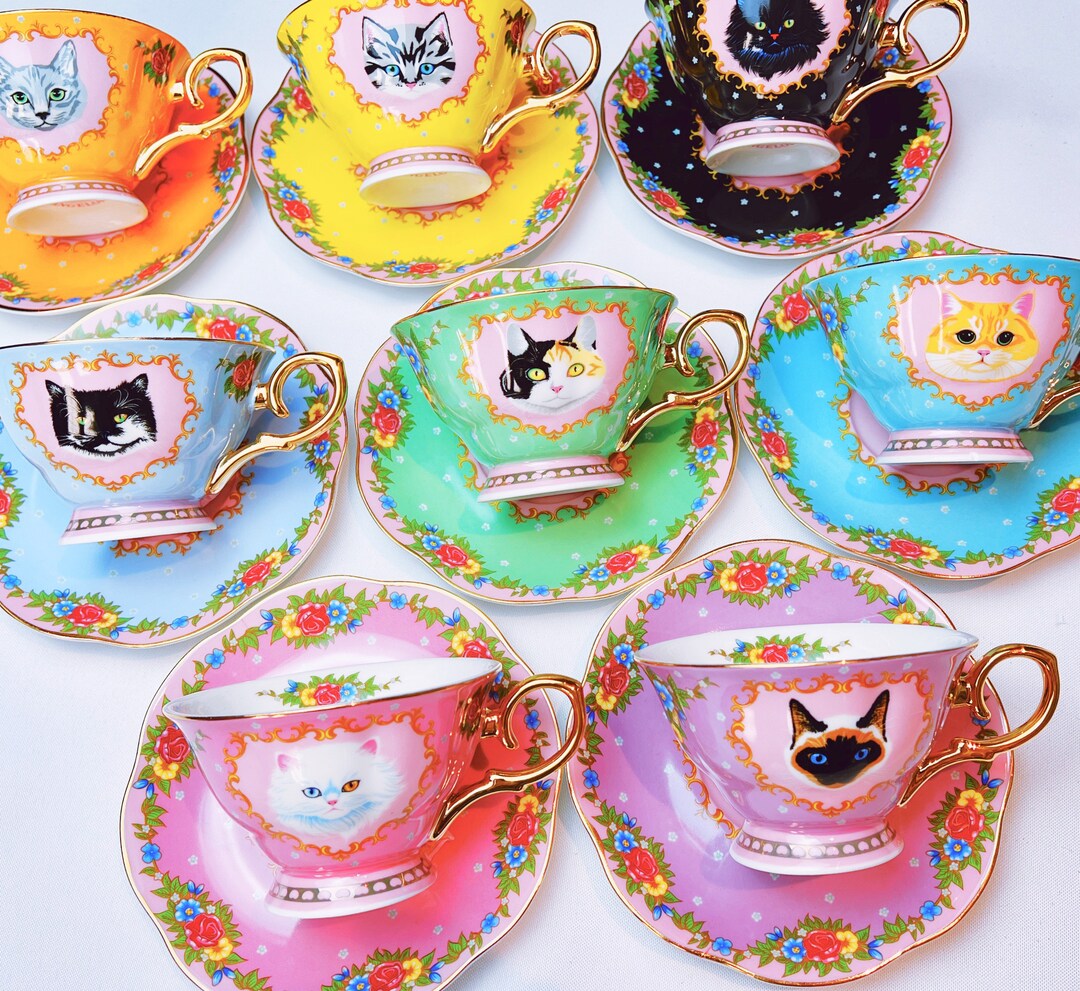 Catthemed Tea Party Gift for Teens Birthday Gift for Girls Under 40 Dollars Gift for Best